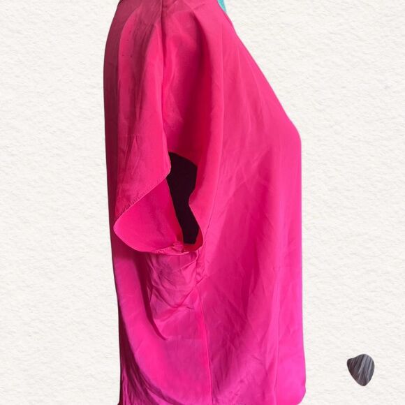 Y2K Pierre Cardin Women's Pink Blouse S barbiecore preppy - Picture 2 of 5